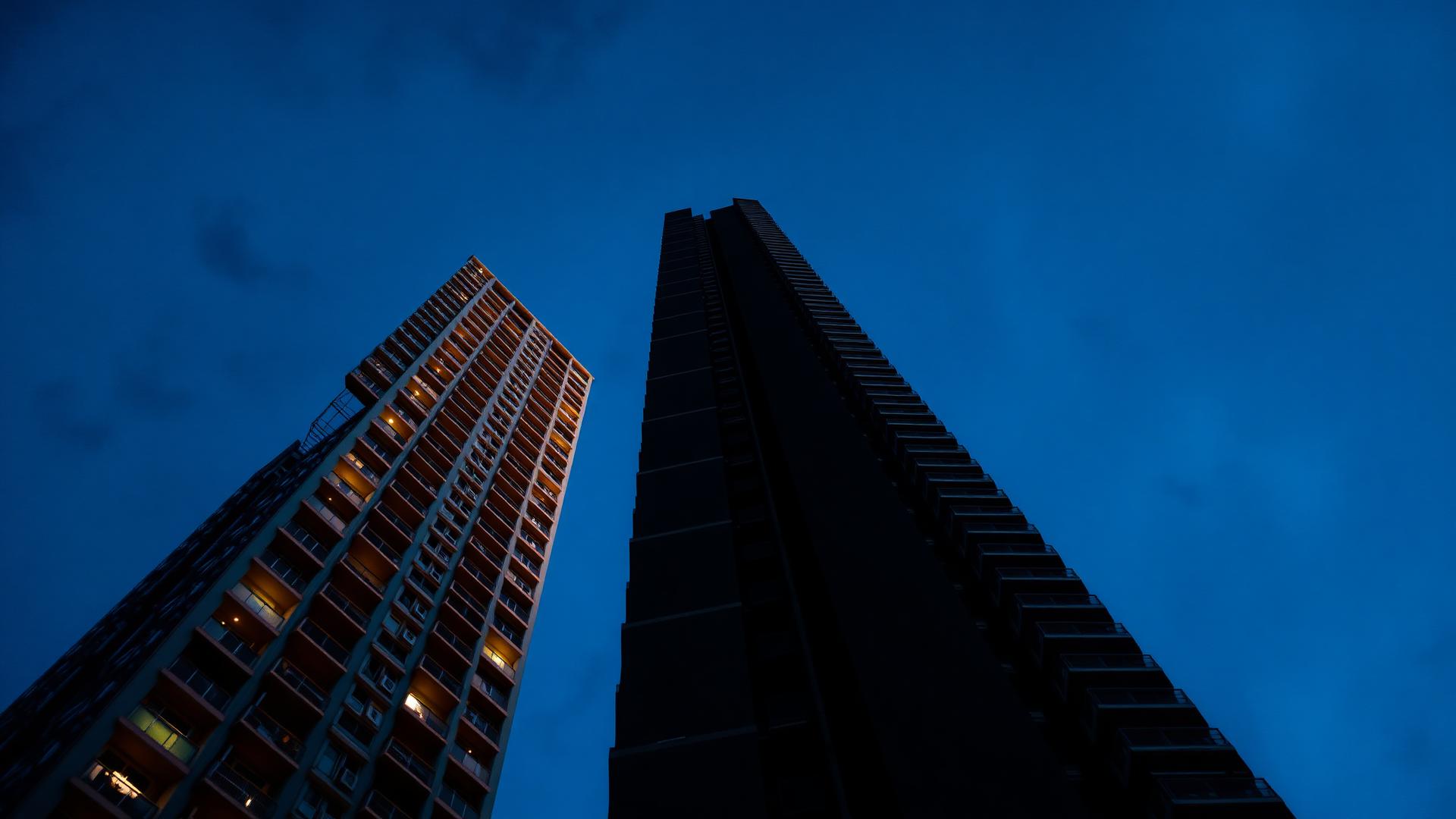 Edifício ao entardecer